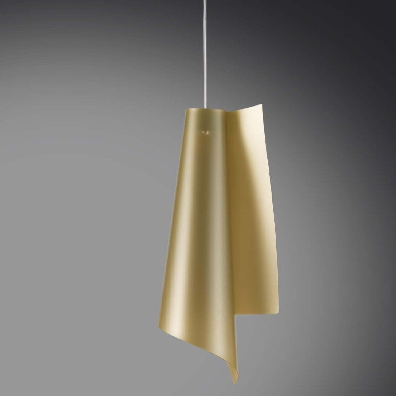 Lustre à suspension en Polilux VELA Oro diamètre 19 x h49 cm