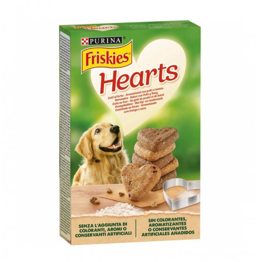 Friskies Hearts Purina collation pour chien 350 grammes