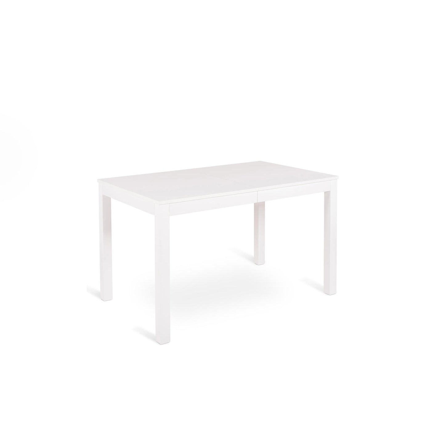 Table extensible en mélamine blanc 130/210x80x76h cm