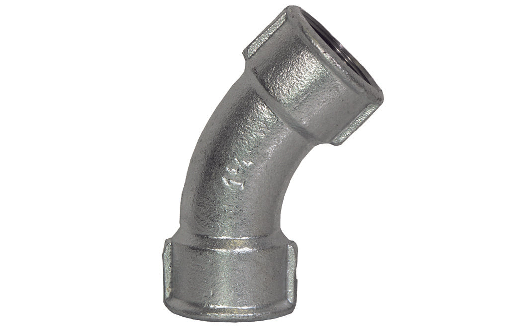 Coude long galvanisé 45° 4"