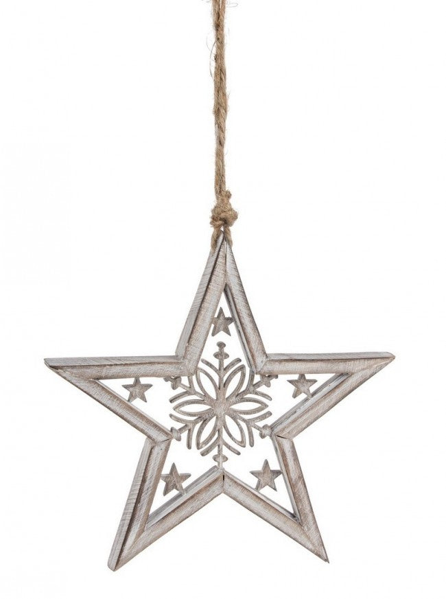6x Pendentif gris Country Star