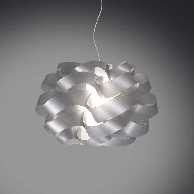 Lustre suspension CLOUD à une lumière Argenté diamètre 28x h18 cm