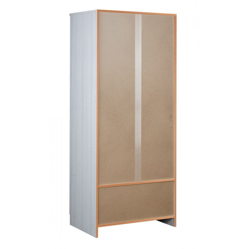 Armoire polyvalente blanche à deux portes 77x52x h182 cm