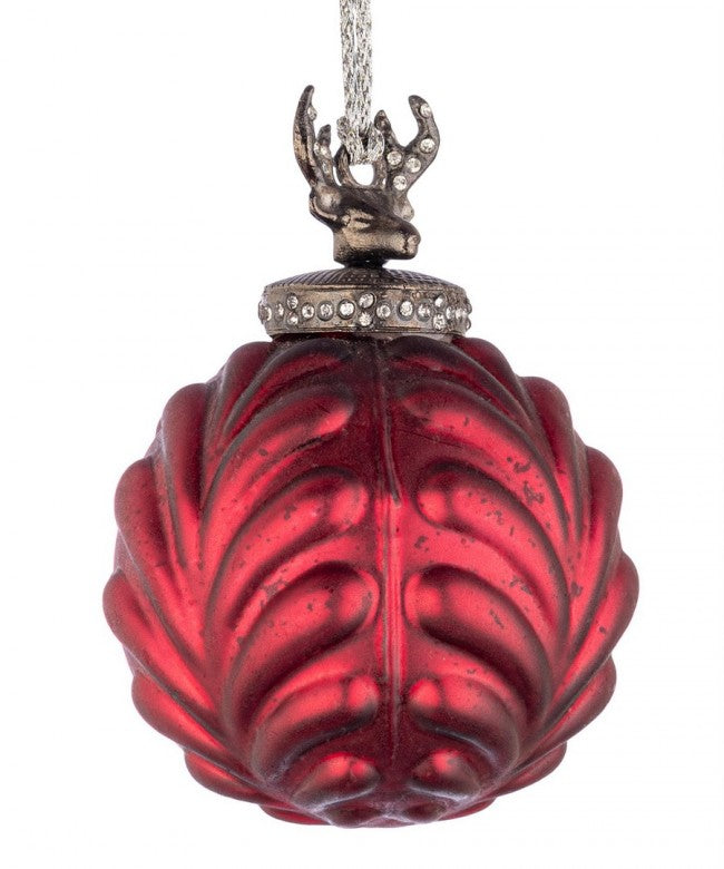 4x Sphère Vt Decorum Rouge Op D80