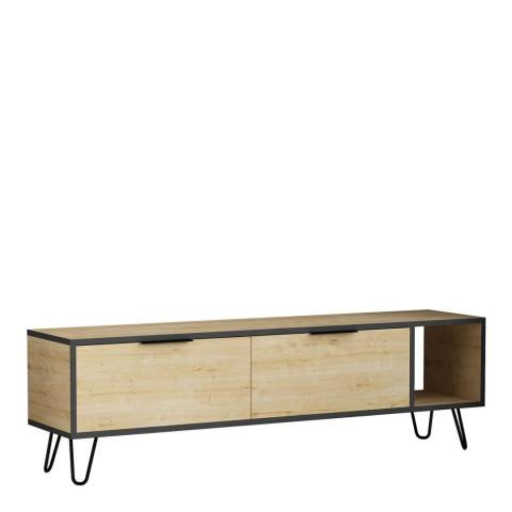 Meuble TV Furoki couleur chêne 150x50
