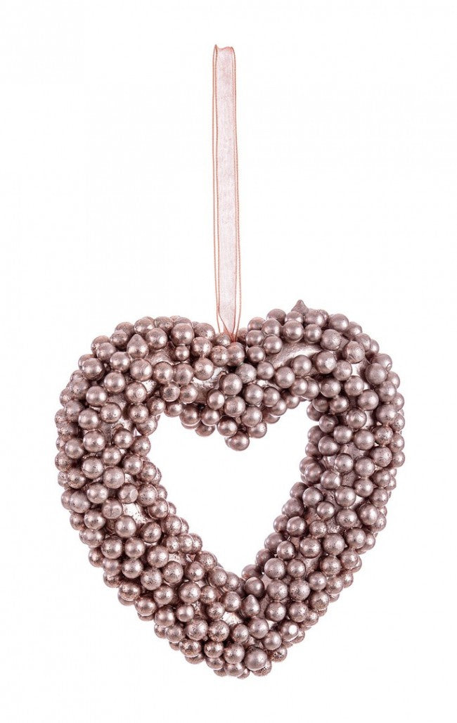 12x Pendentif Coeur Everly Or Rose