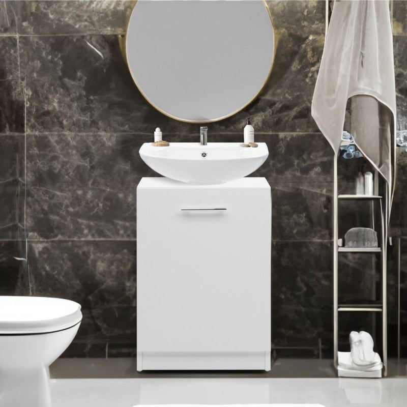 Base sottolavello Solo11 bianco anta reversibile