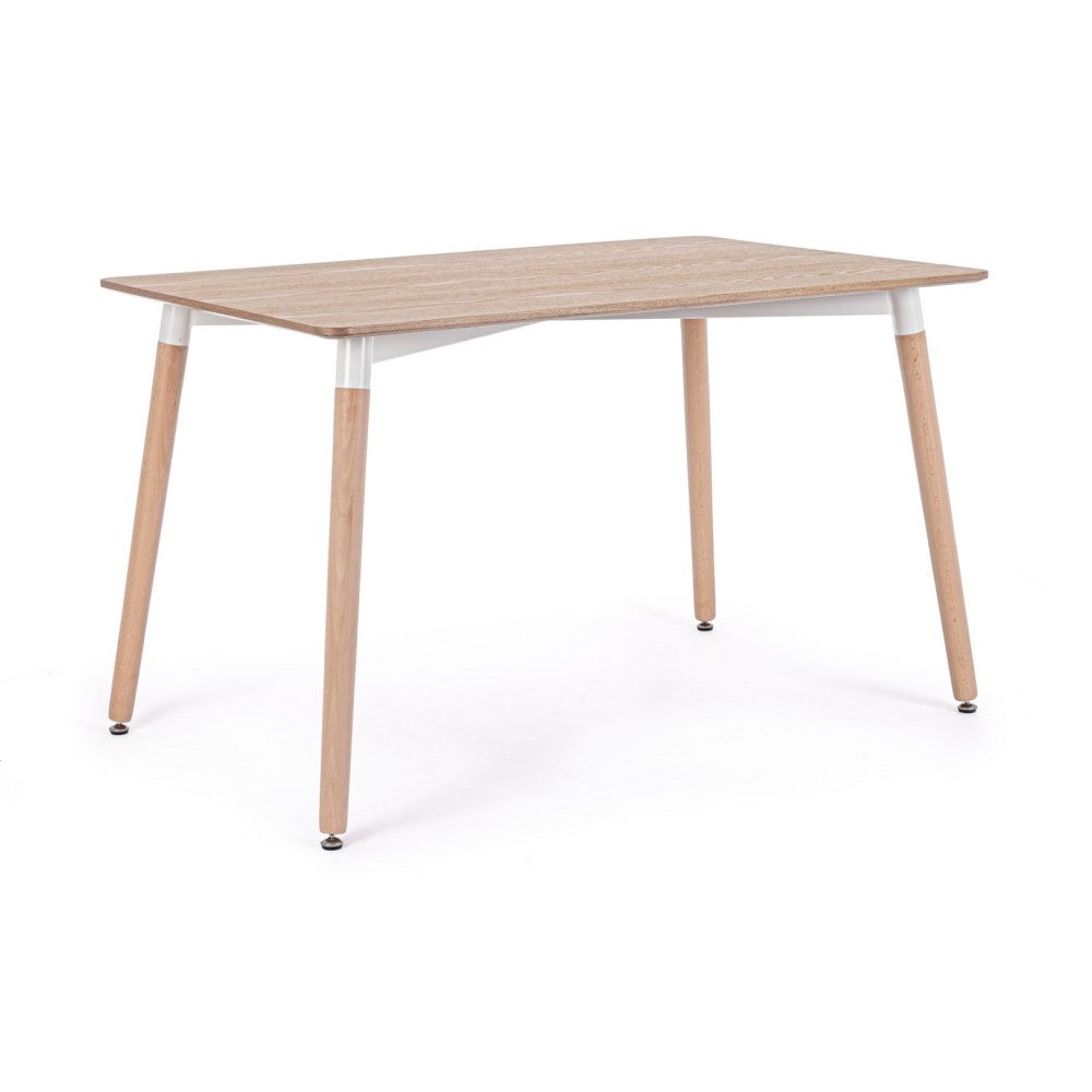 Table en bois style naturel 120x80