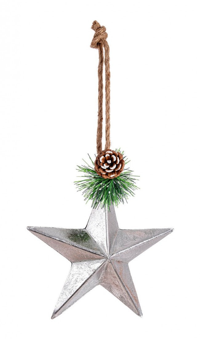 12x Pendentif étoile argenté Enlight C