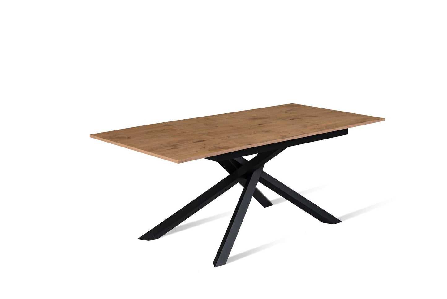 Table extensible gris - béton noir 90 cm x 140- 190 cm H. 76 cm