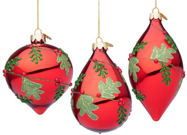 12x Pendentif Vt Baies Rouge Ass3