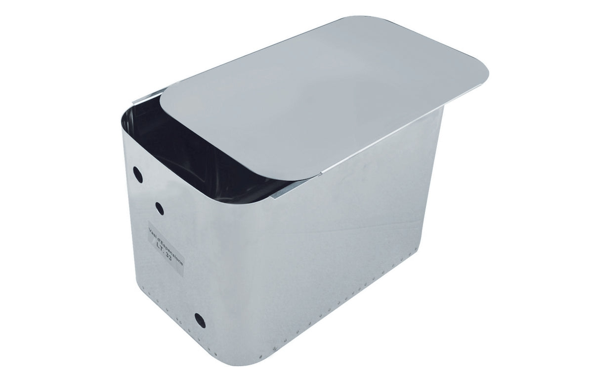 Vase d'expansion ouvert en acier inoxydable de 30 litres.