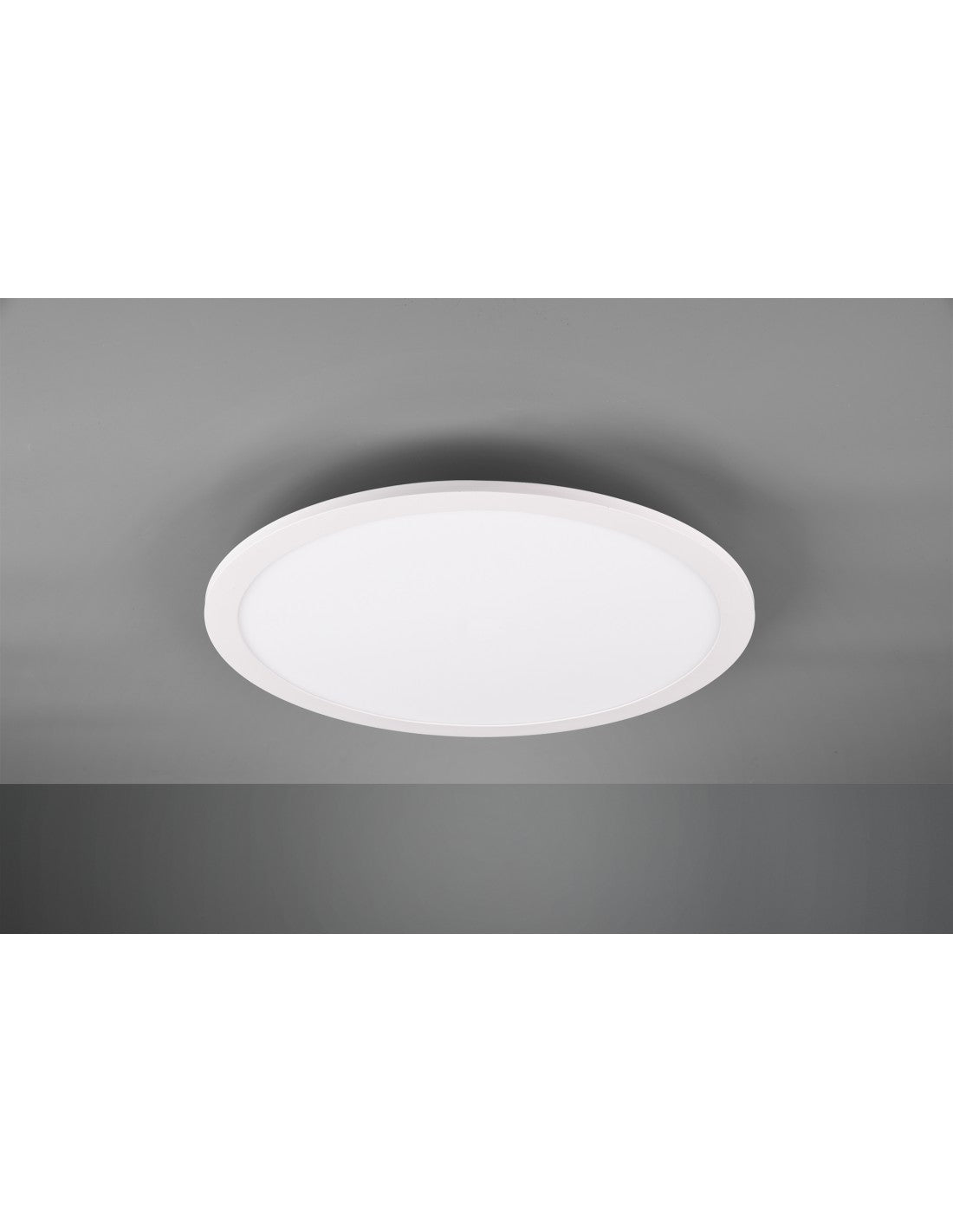 Plafonnier LED Tiberius rond Ø40 cm Blanc Trio Lighting