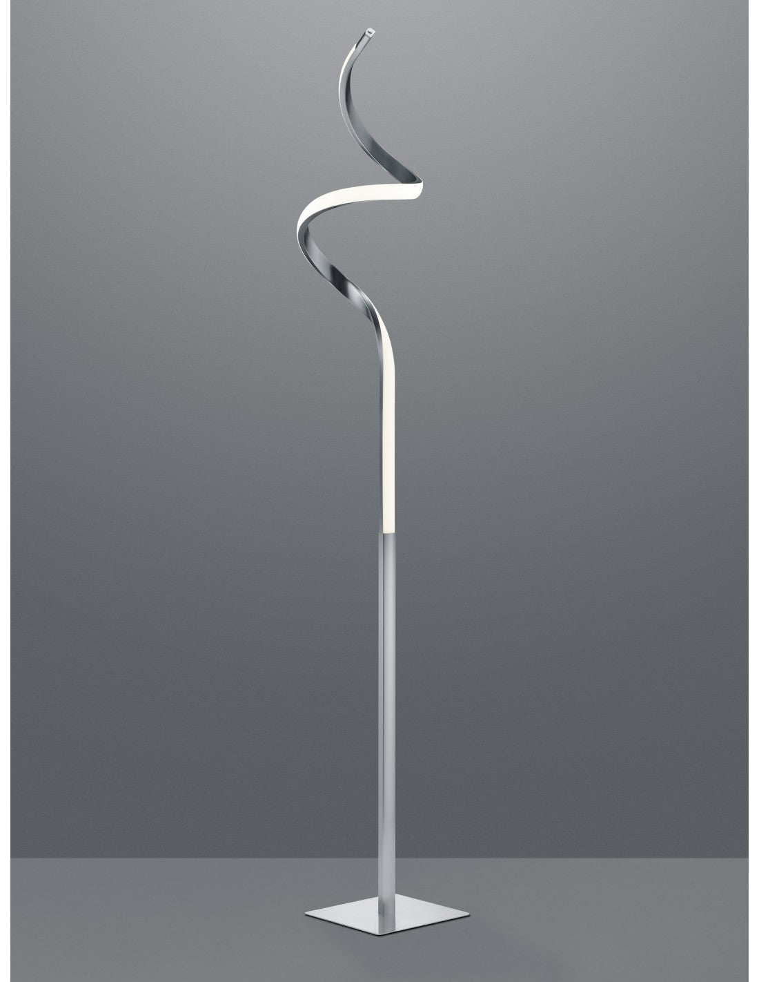 Lampadaire Course Led Tactile Dimmable H145 cm Nichel Trio Lighting