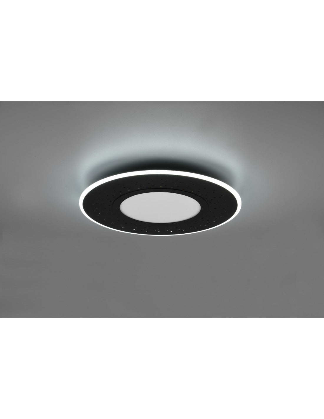 Plafonnier moderne Verus Noir Led Dimmer 44w Trio Lighting