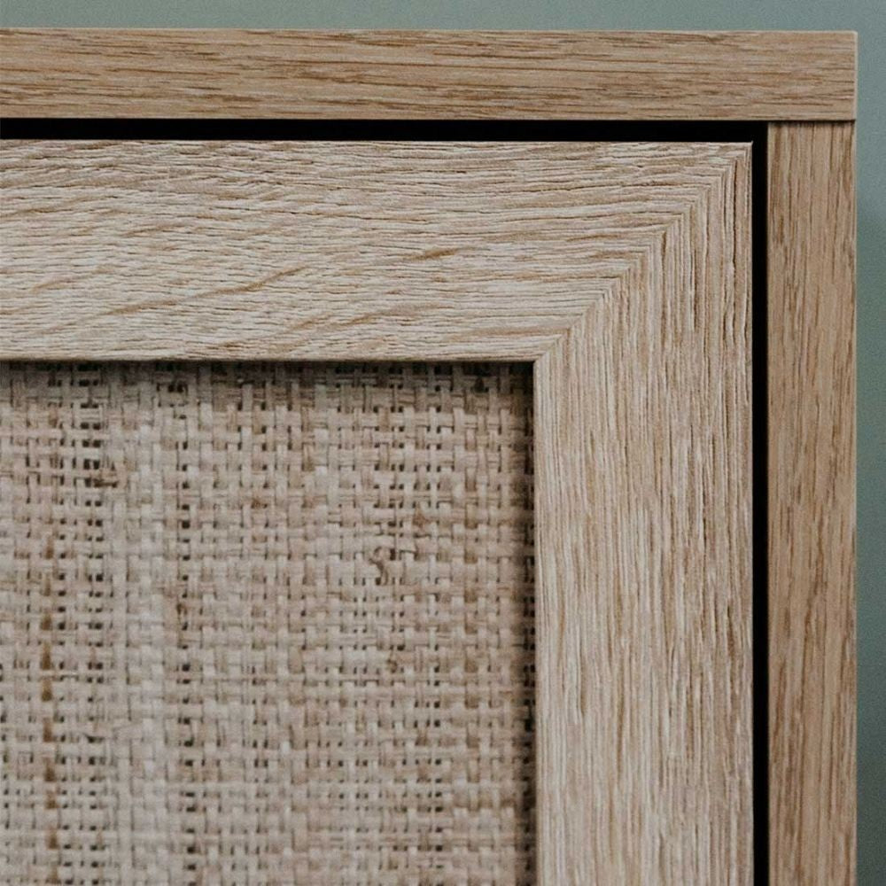 Meuble TV Bali 56A avec 2 portes effet osier