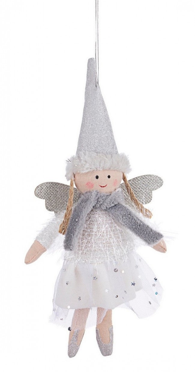 12x Pendaglio Lucilla Angelo Bianco