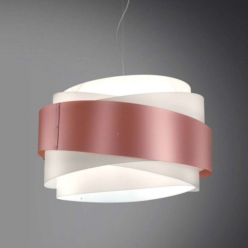 Lustre suspendu BEA une lumière Rose diamètre 60x h38 cm