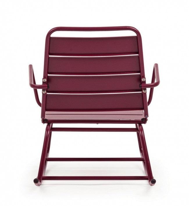 Fauteuil à bascule Bizzotto Lillian bordeaux