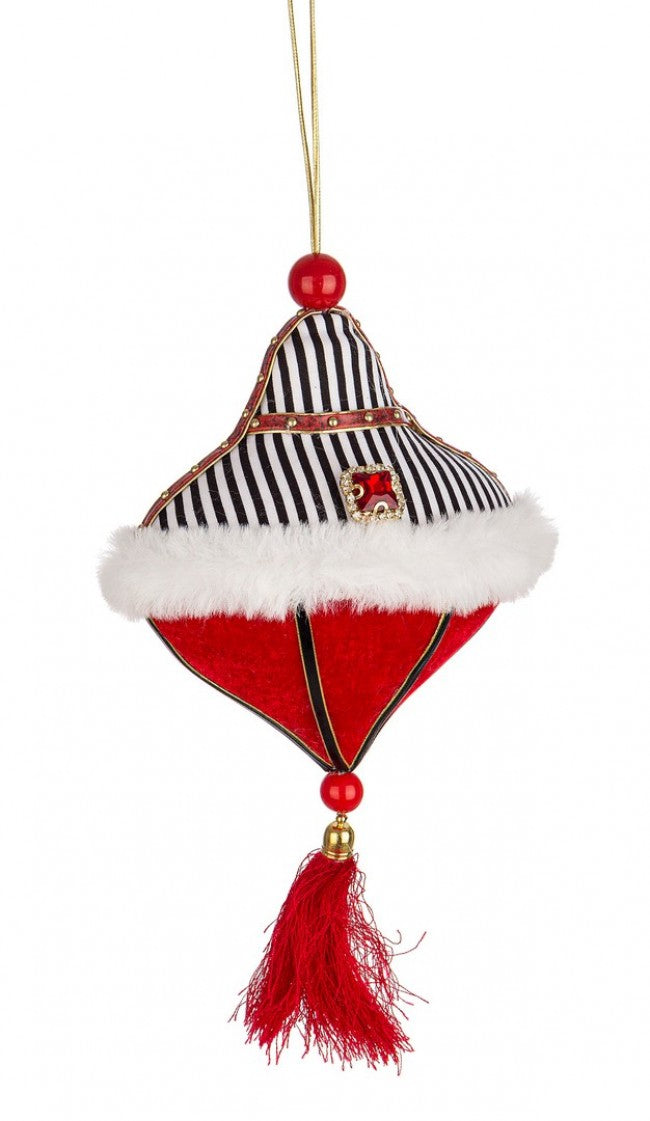 6x Pendentif toupie Alwyn Rouge C