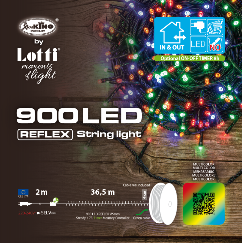 Chaine linéaire 900 LEDs RGB 36,5m en bobine