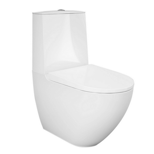 WC monobloc à encastrer avec fixations cachées