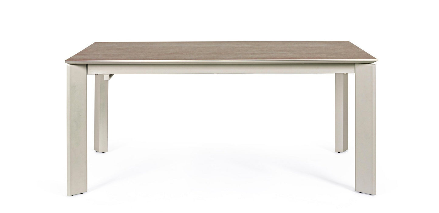 Table extensible Briva en gris tourterelle