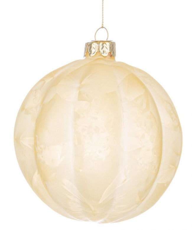 8x Sphère Vt Jaune Satiné D100