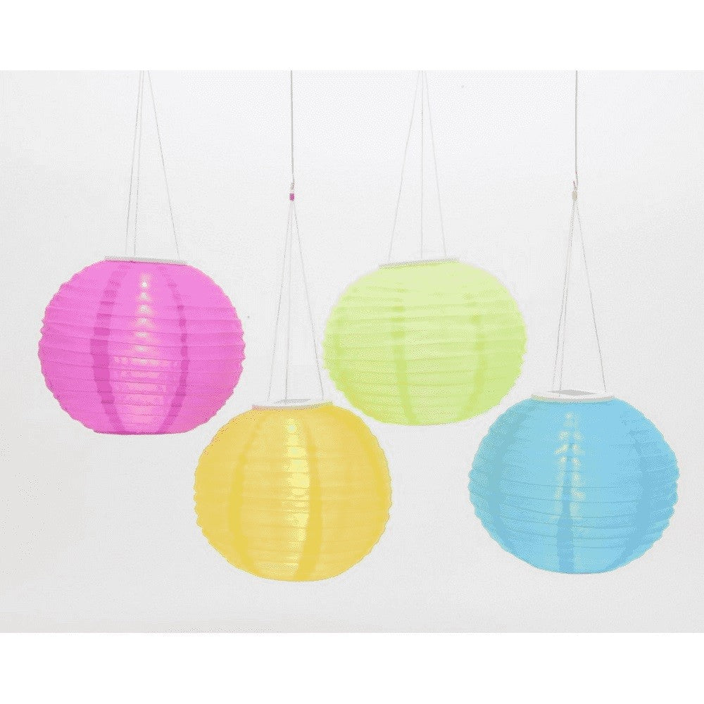 Lanterne solaire ronde diamètre 28cm Kaemingk