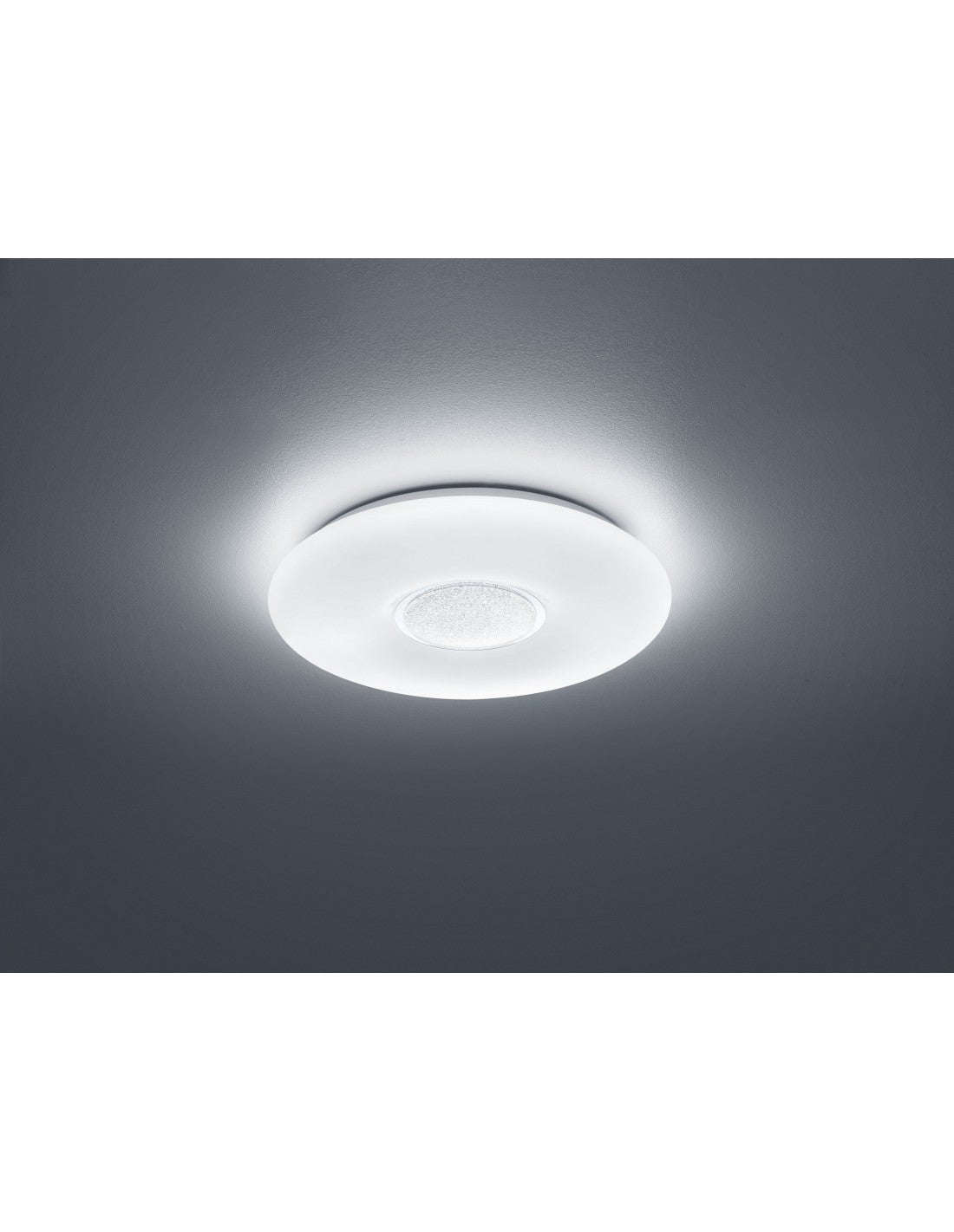 Plafonnier LED Akina Moderne Dimmable Ø41 cm Blanc Trio Lighting
