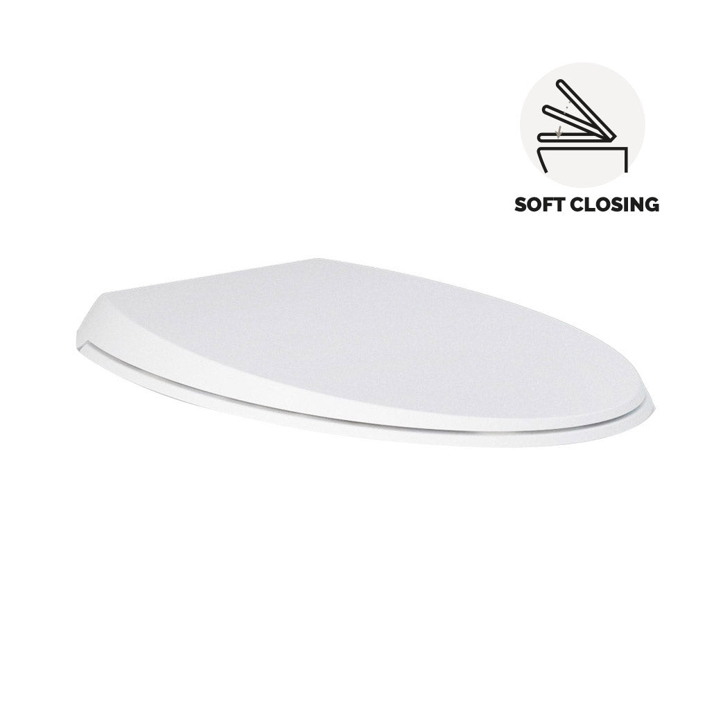 Abattant WC Cloud avec fermeture amortie - Blanc mat