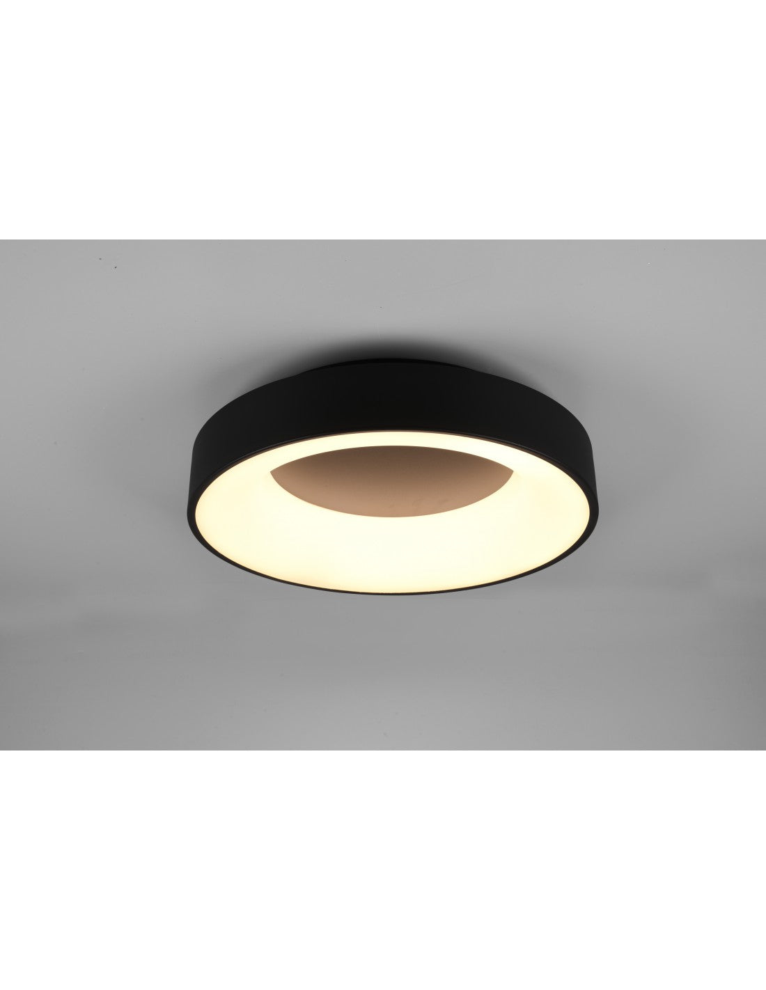 Plafonnier LED Girona 27w Dimmable Noir Ø45 cm Trio Lighting
