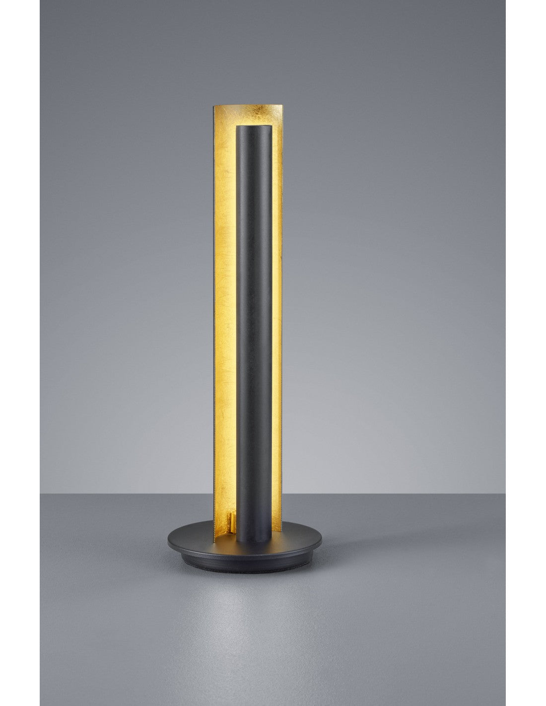 Lampe de Table LED Texel Moderne H47 cm Noir et Doré Trio Lighting