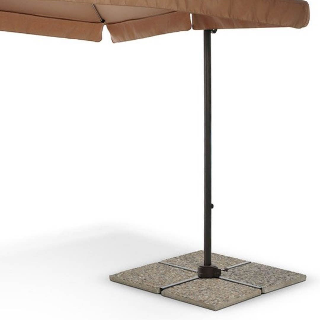 Plaque de grain pour pied de parasol 40x40x3,5