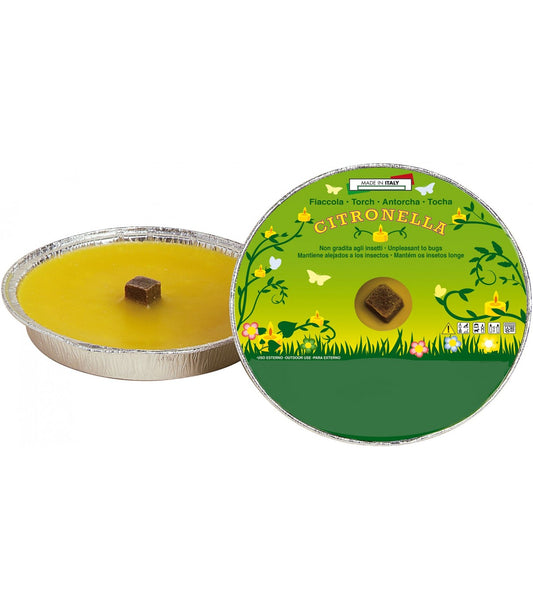 Candela alla Citronella in Alluminio - Diametro 16 cm