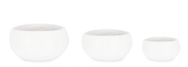 Set3 P.Hoian Vase Bol Blanc