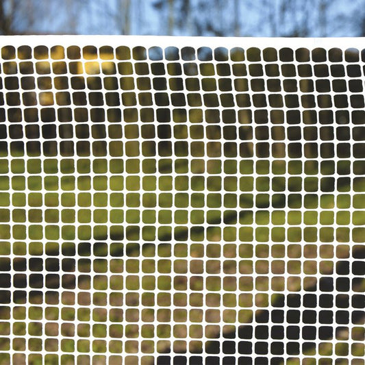 Rete Quadrata Bianca 1x5 metri - Maglia 10x10mm - HDPE UV Stabilizzato