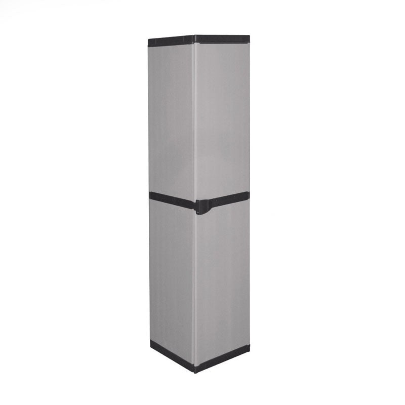 Armoire fine et peu encombrante en résine avec 4 étagères 34 x 39,5 x 168 h cm