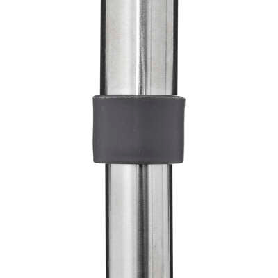 Scopa Telescopica Acciaio Inox Panno Microfibra Liscio - L. 44 x P. 1 x H. 135 cm