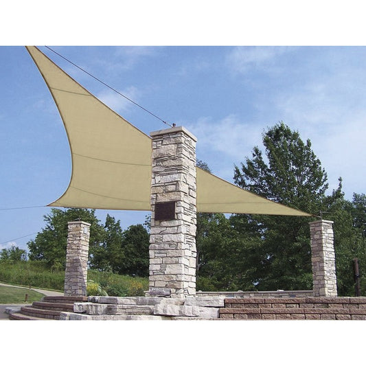 Tenda vela ecru triangolare 5x5 metri