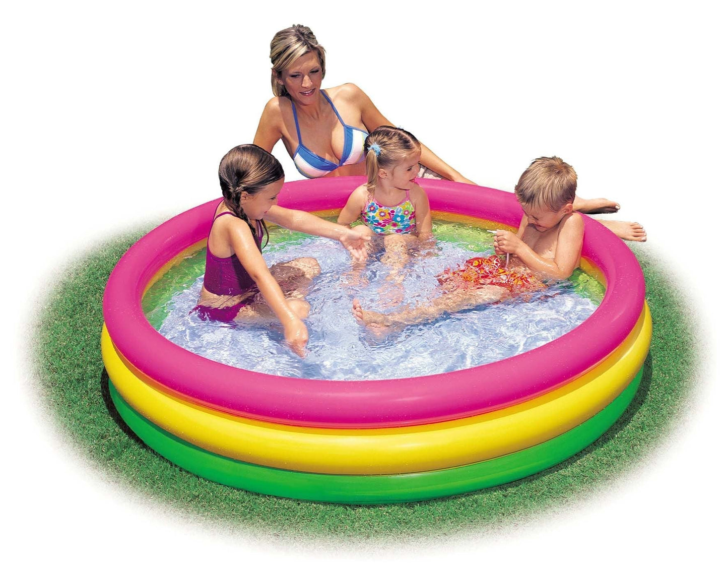 Piscina Gonfiabile 3 Anelli 147x33 cm