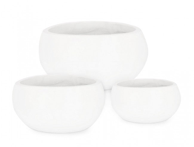 Set3 P.Hoian Vase Bol Blanc
