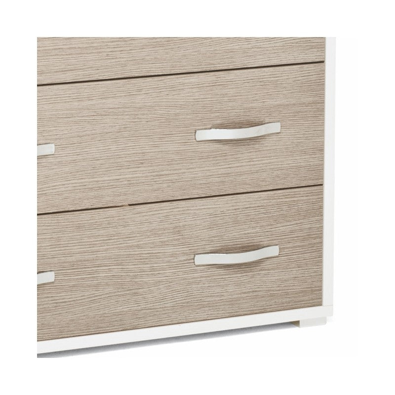 Commode avec façade blanche Olmo 3 tiroirs 91x45xH 81