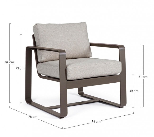 2x Fauteuil CC Merrigan Café Yk14