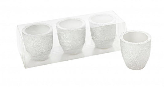 9x Pack de 3 bougeoirs lanternes argentés