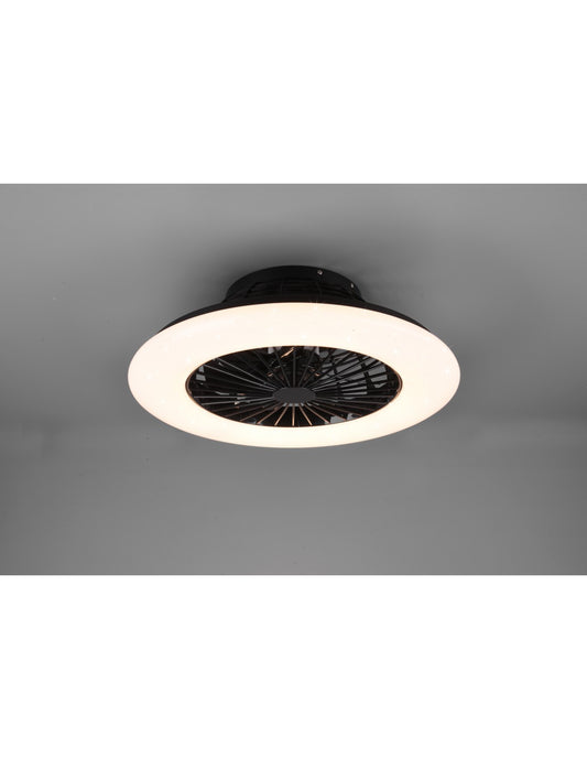 Lustre LED à intensité variable Stralsund Noir Trio Lighting