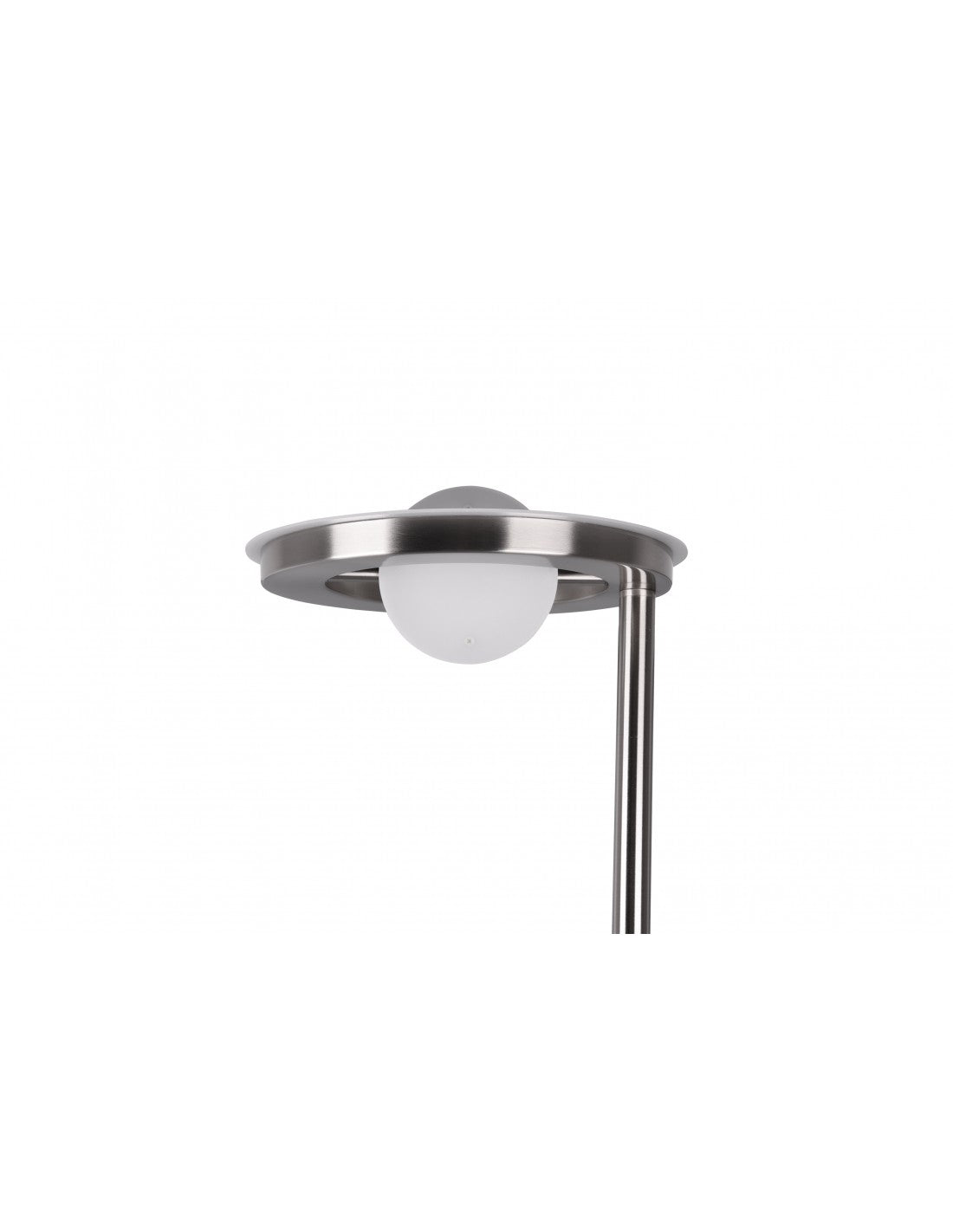 Barrie Nichel Trio Lighting Lampe sur pied à variateur d'intensité LED avec spot de lecture