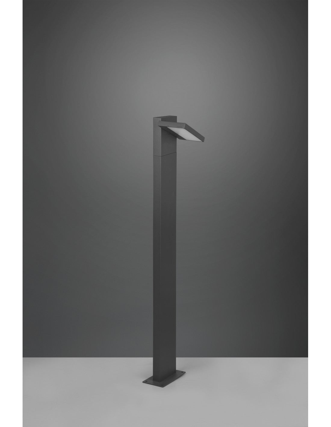Éclairage extérieur à poteau haut LED en aluminium anthracite IP54 Horton Trio