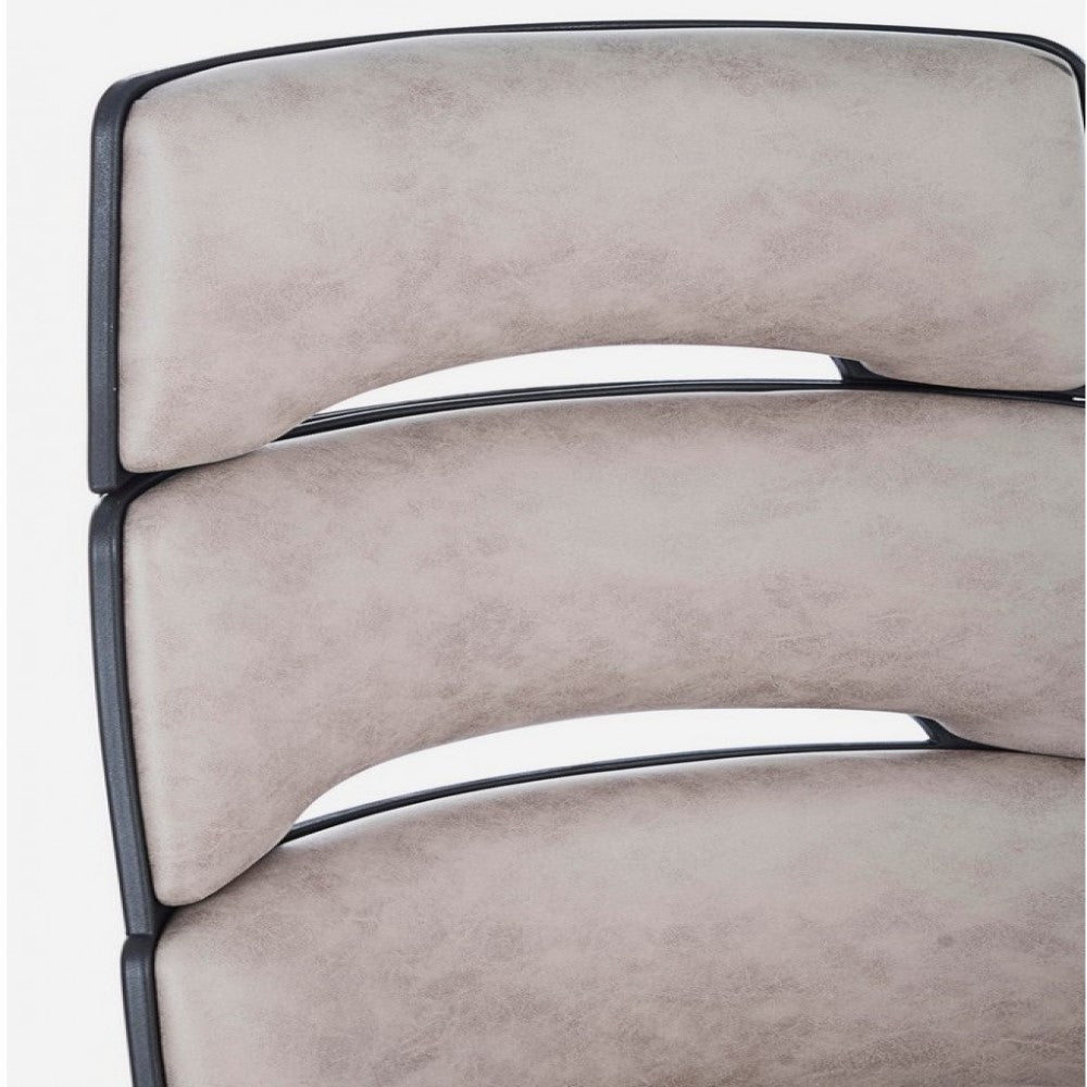 Fauteuil de bureau de direction Bart en tissu gris