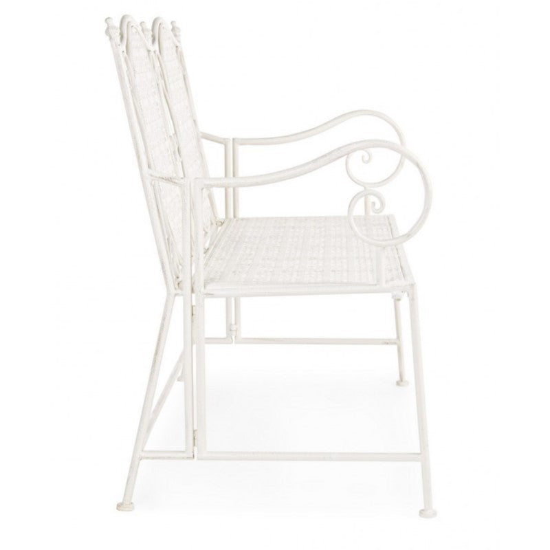 Banquette pliante deux places en acier Bianca EMILY 115x60x h92 cm